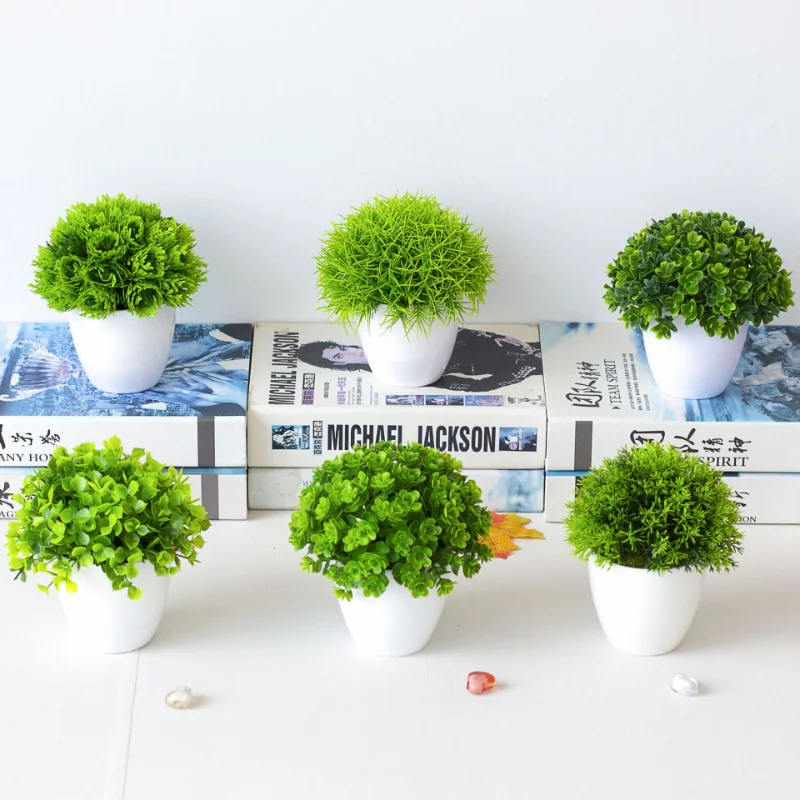Badminton Live - 1pcs Green Plant Potted Plant Simulation