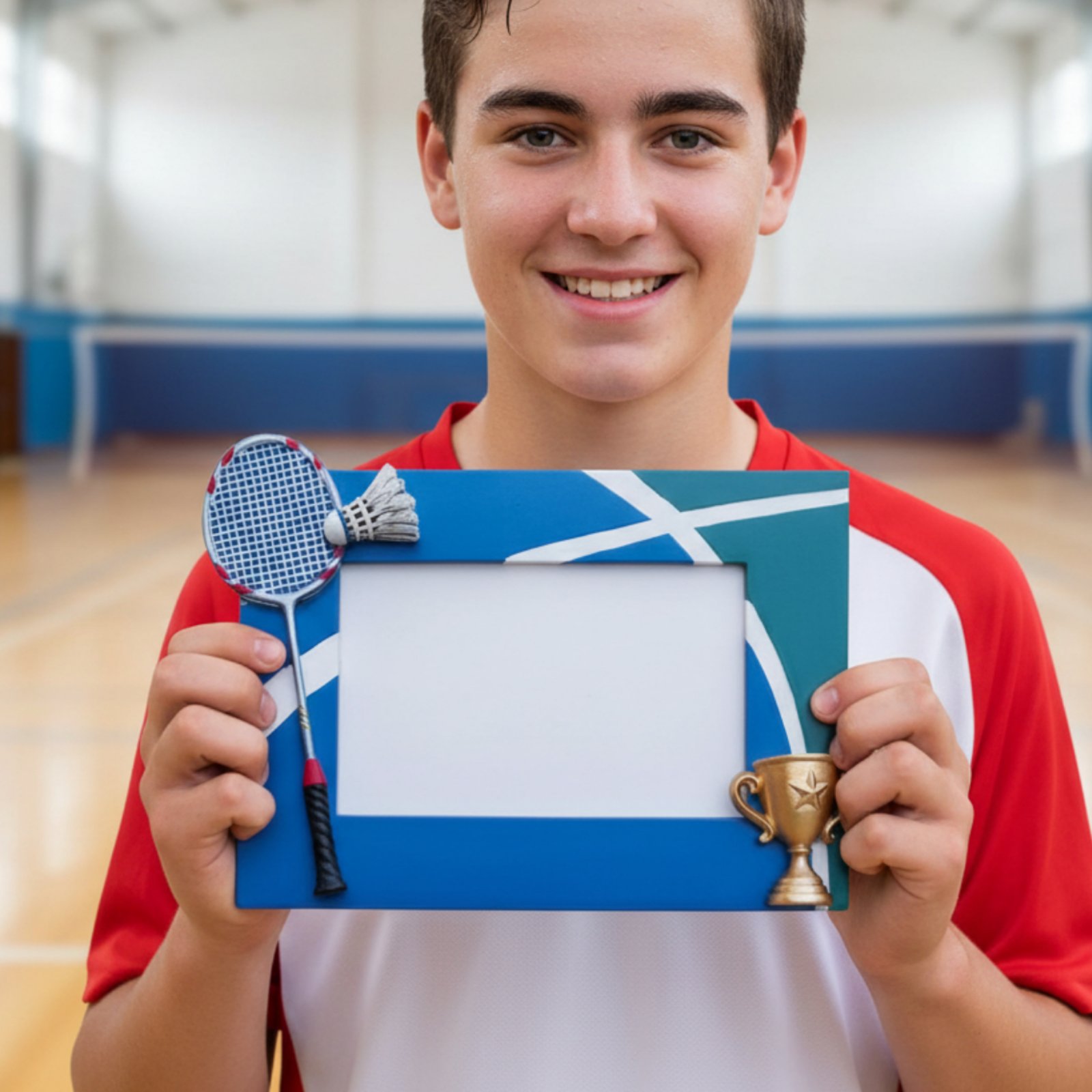 Badminton Area - Badminton Photo Frame Engravable Badminton Souvenir
