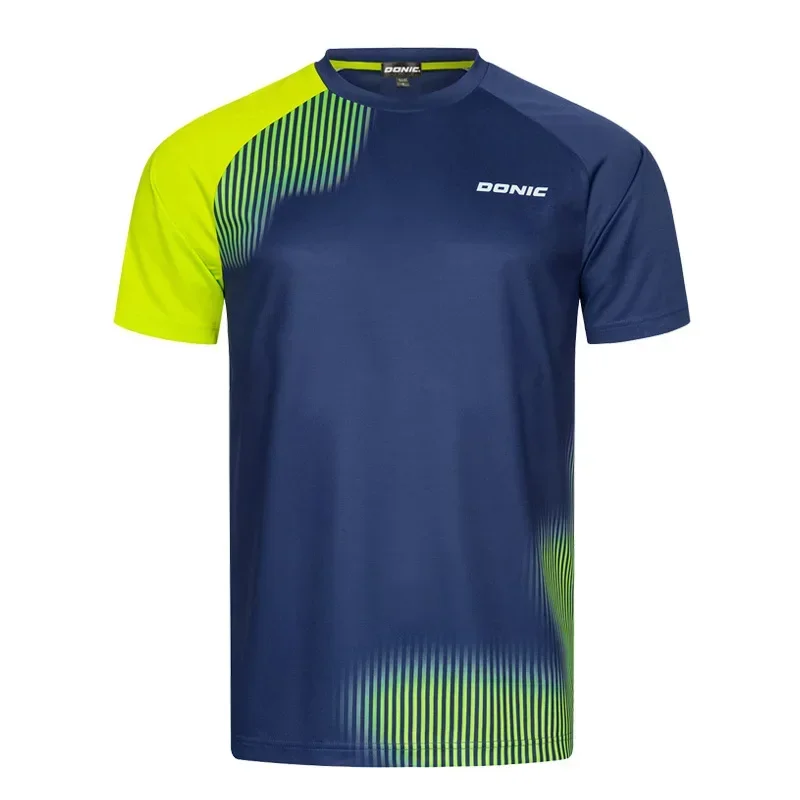 Badminton Center - Men Table Tennis T-Shirt Undercurrent Pattern