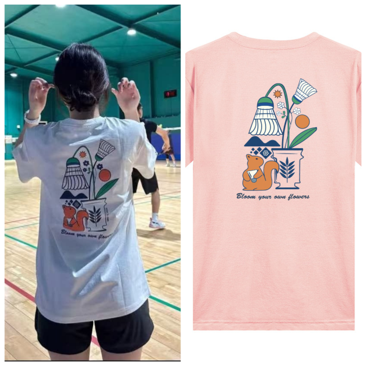 Badminton Jersey - Small Squirrel Badminton Suit Cotton Sweat-absorbing