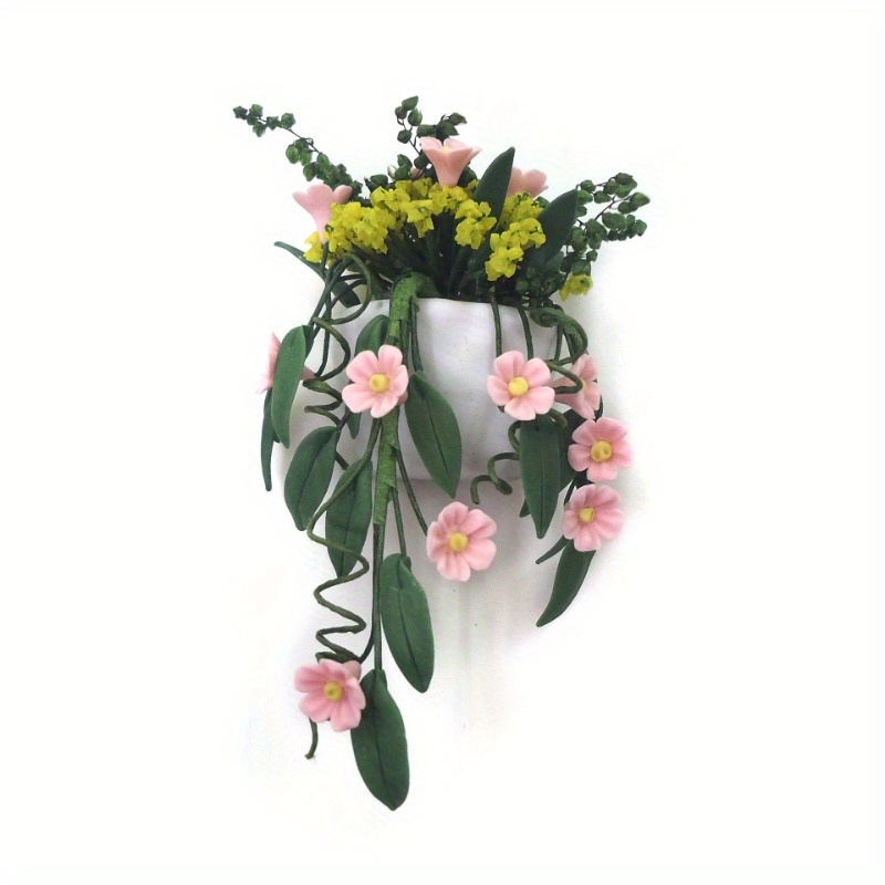 Badminton Live - Mini Clay Flower White Wall Hanging
