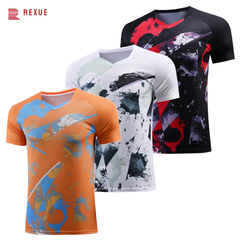 Table Tennis V Neck Shirt Men  - Badminton Jersey reseña y precio