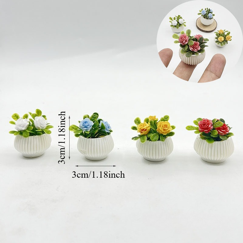 1pc Miniature Rose Plant Potte - Badminton Live reseña y precio