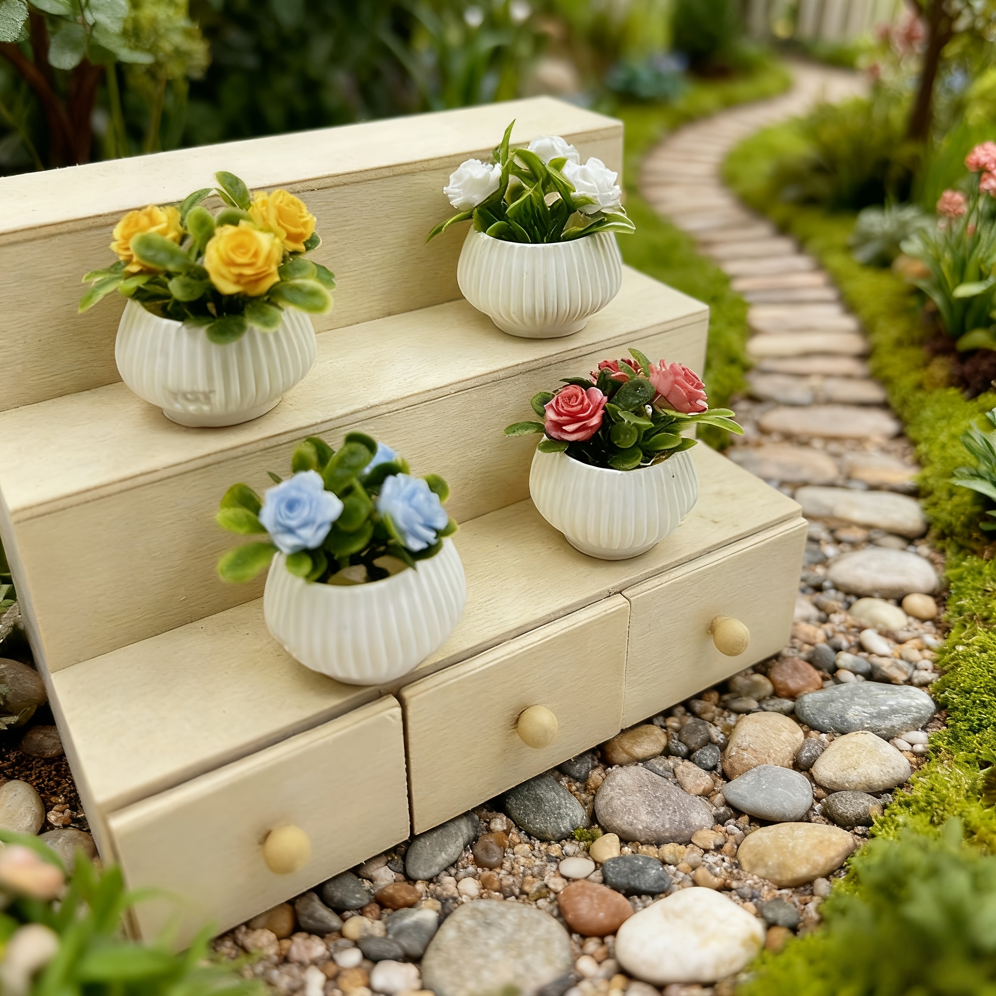 1pc Miniature Rose Plant Potte - Badminton Live reseña y precio