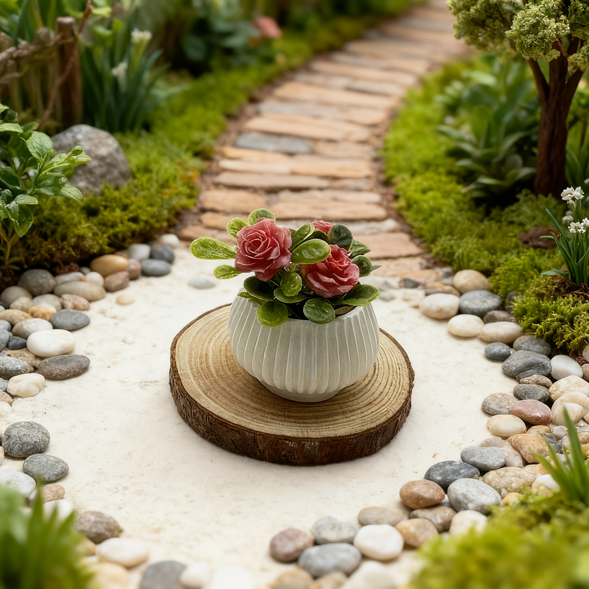 1pc Miniature Rose Plant Potte - Badminton Live reseña y precio