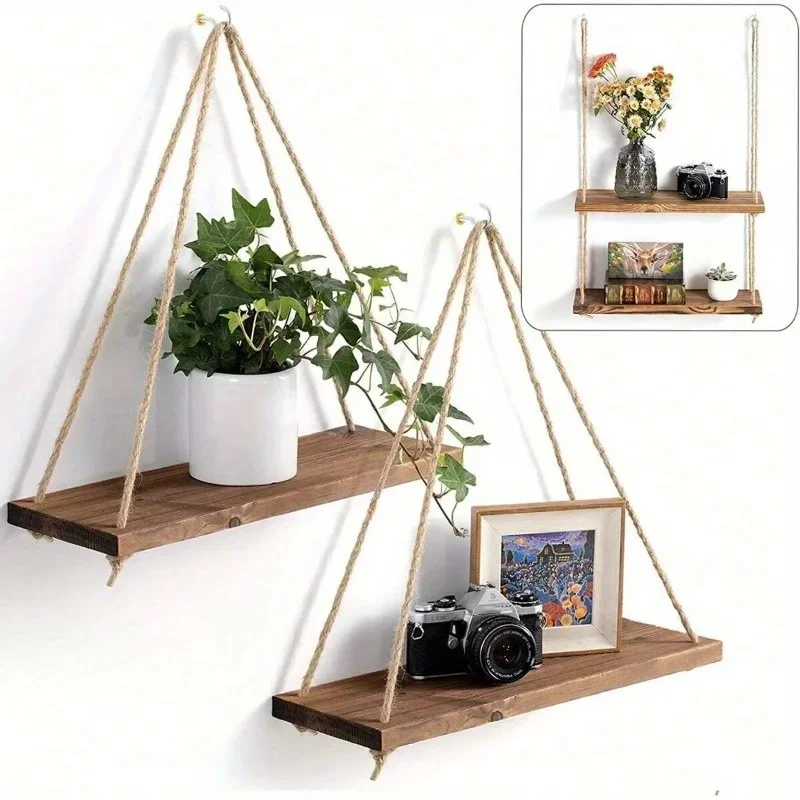 1PC Wooden Swing Hanging Hemp  - Badminton Live reseña y precio