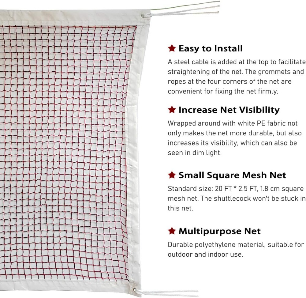 Outdoor Indoor Badminton Net R - Badminton Area reseña y precio