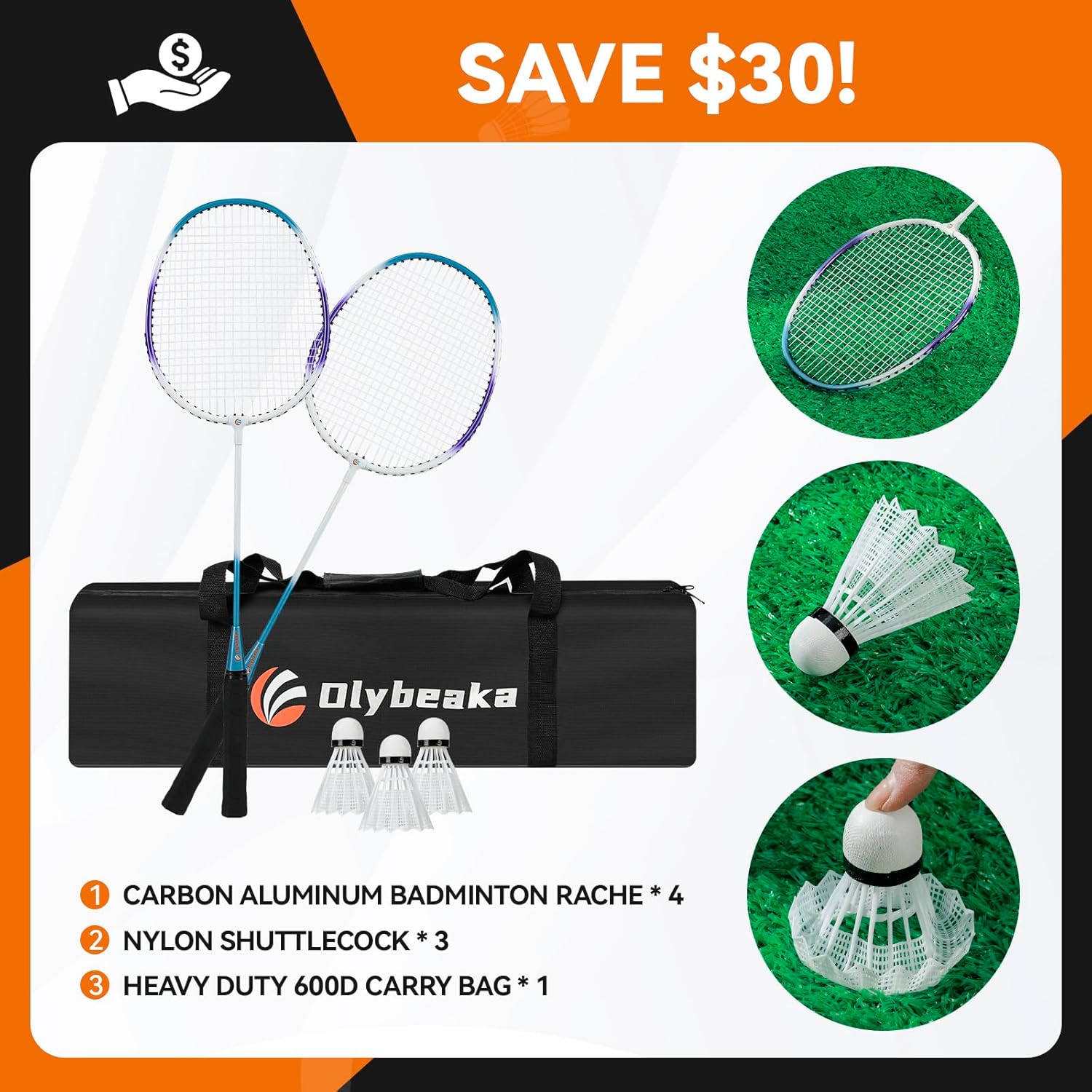 12ft Badminton Net Set for Bac - Badminton Area reseña y precio