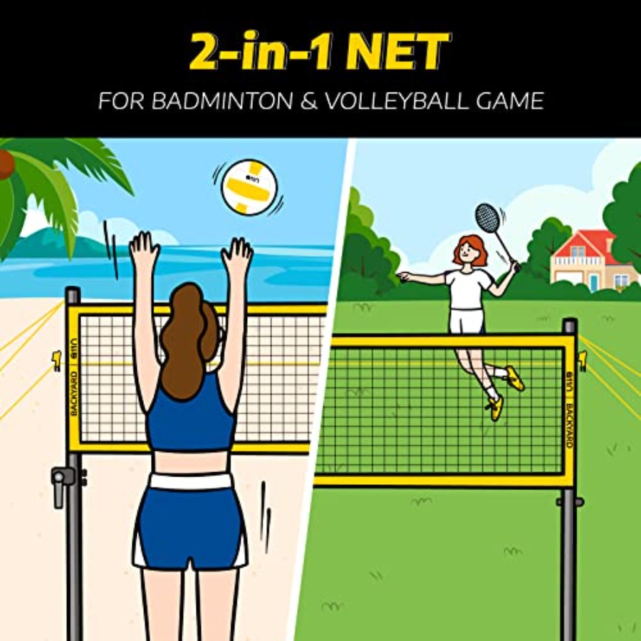 Outdoor Volleyball and Badmint - Badminton Area reseña y precio