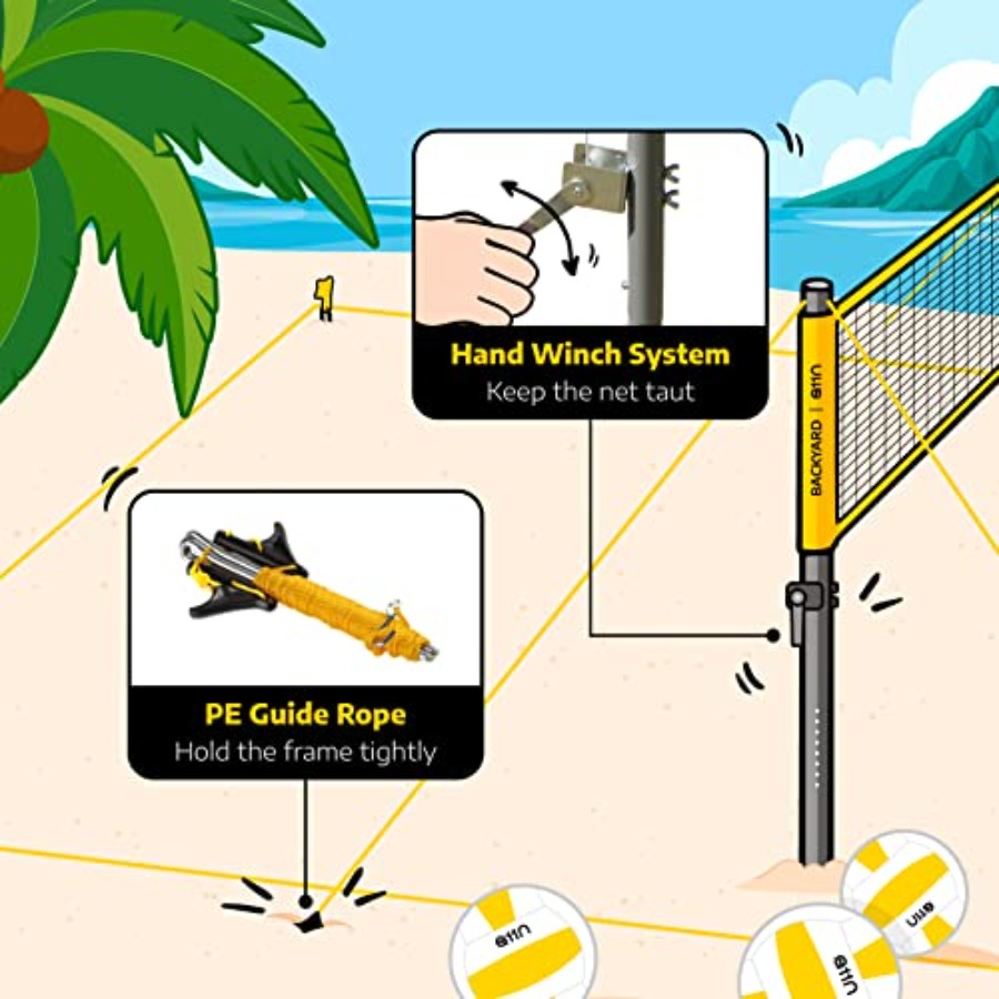Outdoor Volleyball and Badmint - Badminton Area reseña y precio