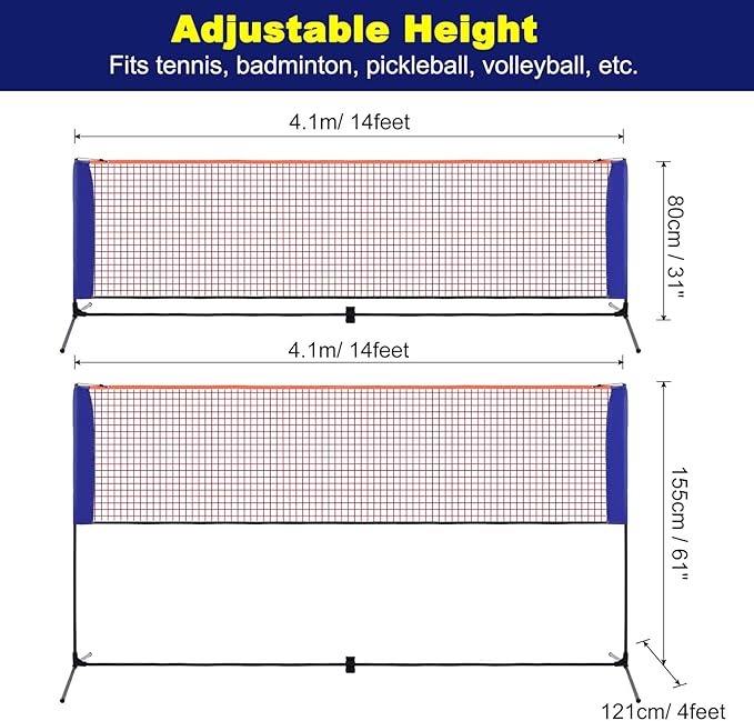 Portable Badminton Net Small S - Badminton Area reseña y precio
