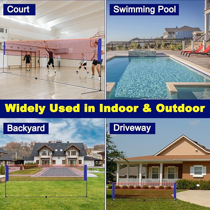 Portable Badminton Net Small S - Badminton Area reseña y precio