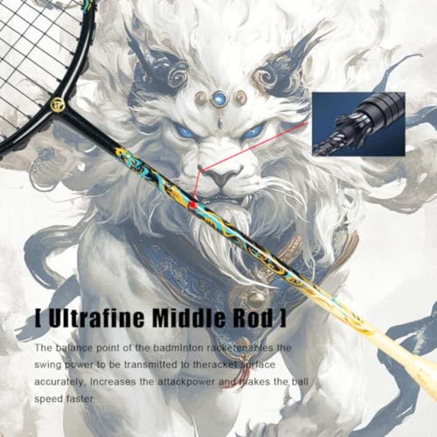 Lion Dance Chinese Style 6U G5 - Badminton Racket reseña y precio