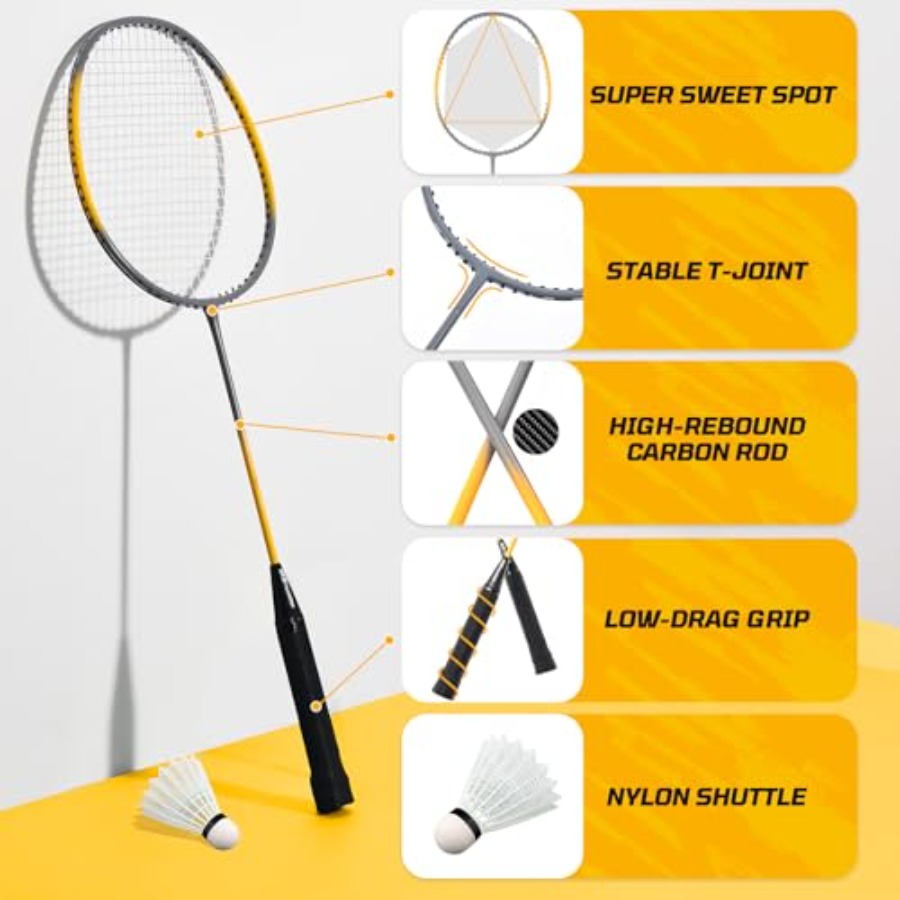 Backyard outdoor badminton set - Badminton Area reseña y precio