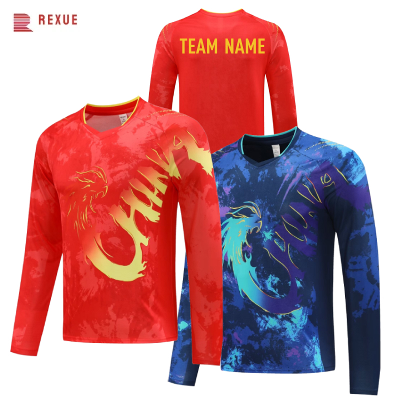 China Dragon Long Sleeve Table - Badminton Jersey reseña y precio