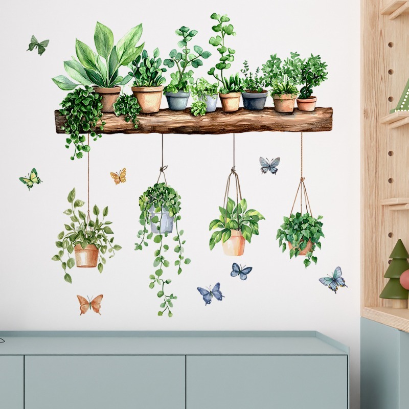 3D Potted Green Plant Shelf Wa - Badminton Live reseña y precio