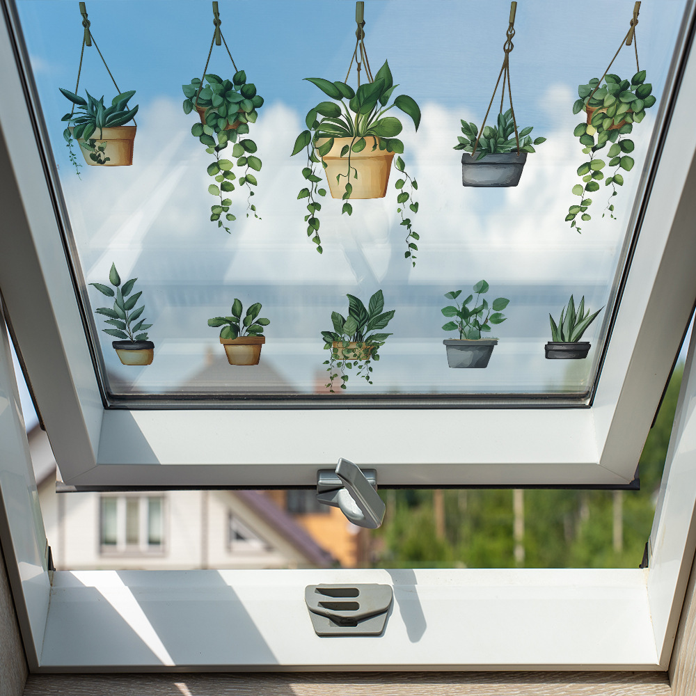 Hanging Green Potted Plant Wal - Badminton Live reseña y precio