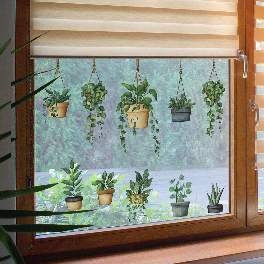 Hanging Green Potted Plant Wal - Badminton Live reseña y precio